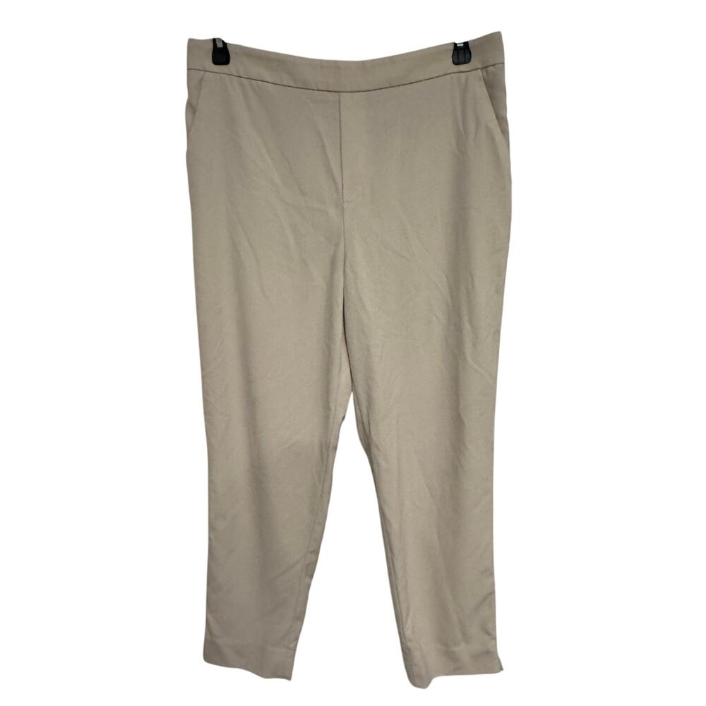 Banana Republic Women’s Beige Ankle Pants Elastic Back Waist Size 12